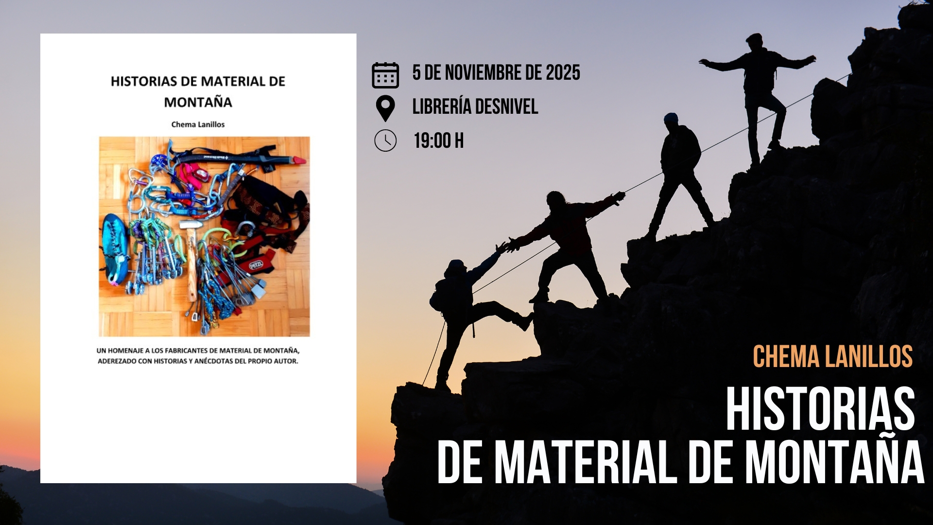 "Historias de material de montaña", de Chema Lanillos