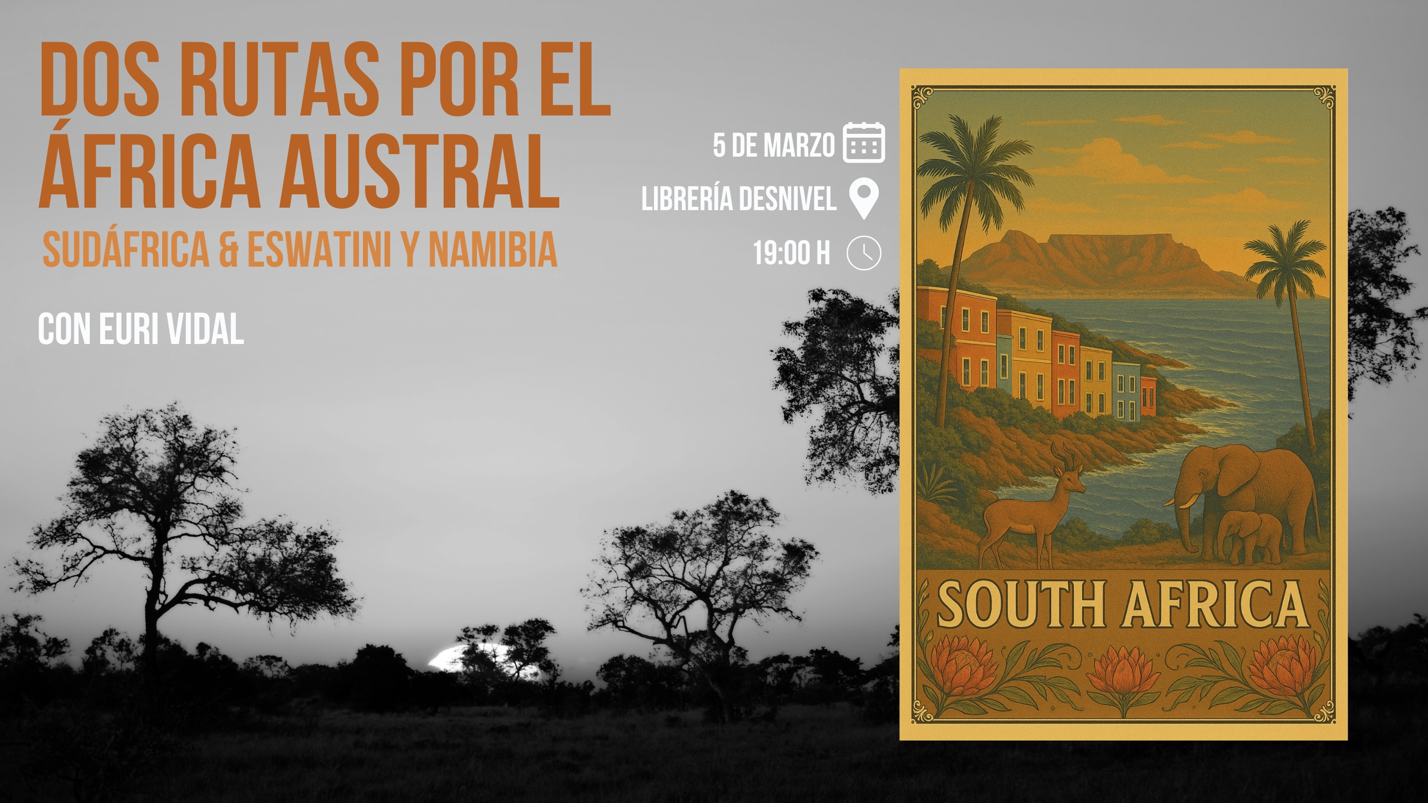 "Dos rutas por el África austral: Sudáfrica & Eswatini y Namibia", por Euri Vidal