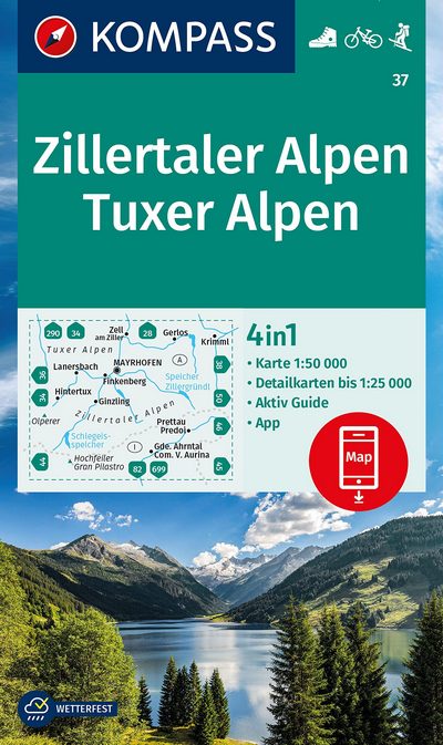37 Zillertaler Alpen. Tuxer Alpen